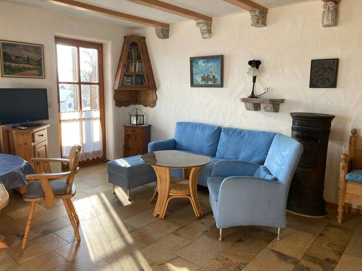 Ganze Ferienwohnung, Ferienwohnung Panoramablick - Ferienwohnung mit Balkon und Panoramablick in Gstadt am Chiemsee, Chiemsee