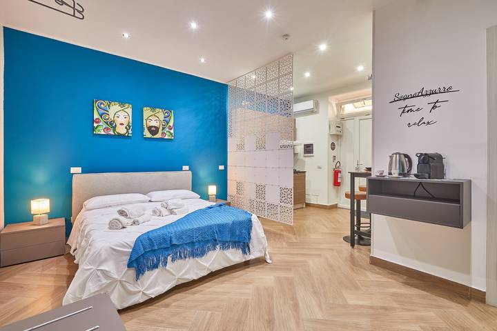 Studio Apartment 'Sogno Azzurro' with Wi-Fi and Air Conditioning