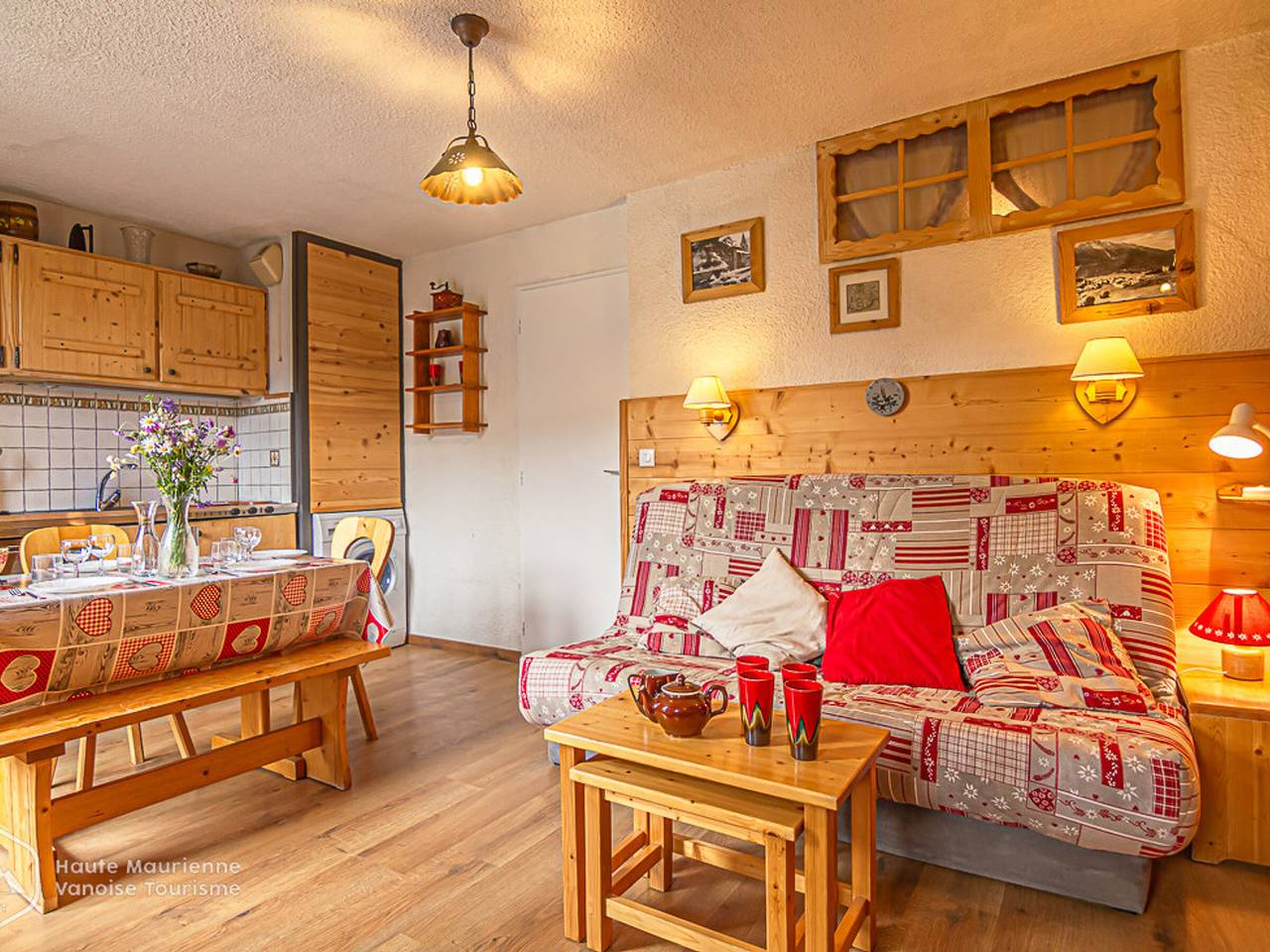 Estudio entero, Estudio cabina para 4 personas a pie de pistas en Aussois in Aussois, Región de Saint-Jean-de-Maurienne