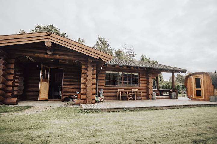 Luxurious log house near water, fjord and forest in Dalby Huse, Frederikssund und Umgebung