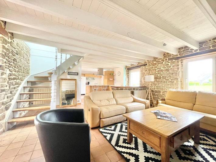 Location de vacances pour 9 personnes, avec vue et jardin, animaux acceptés à Ploéven - 4