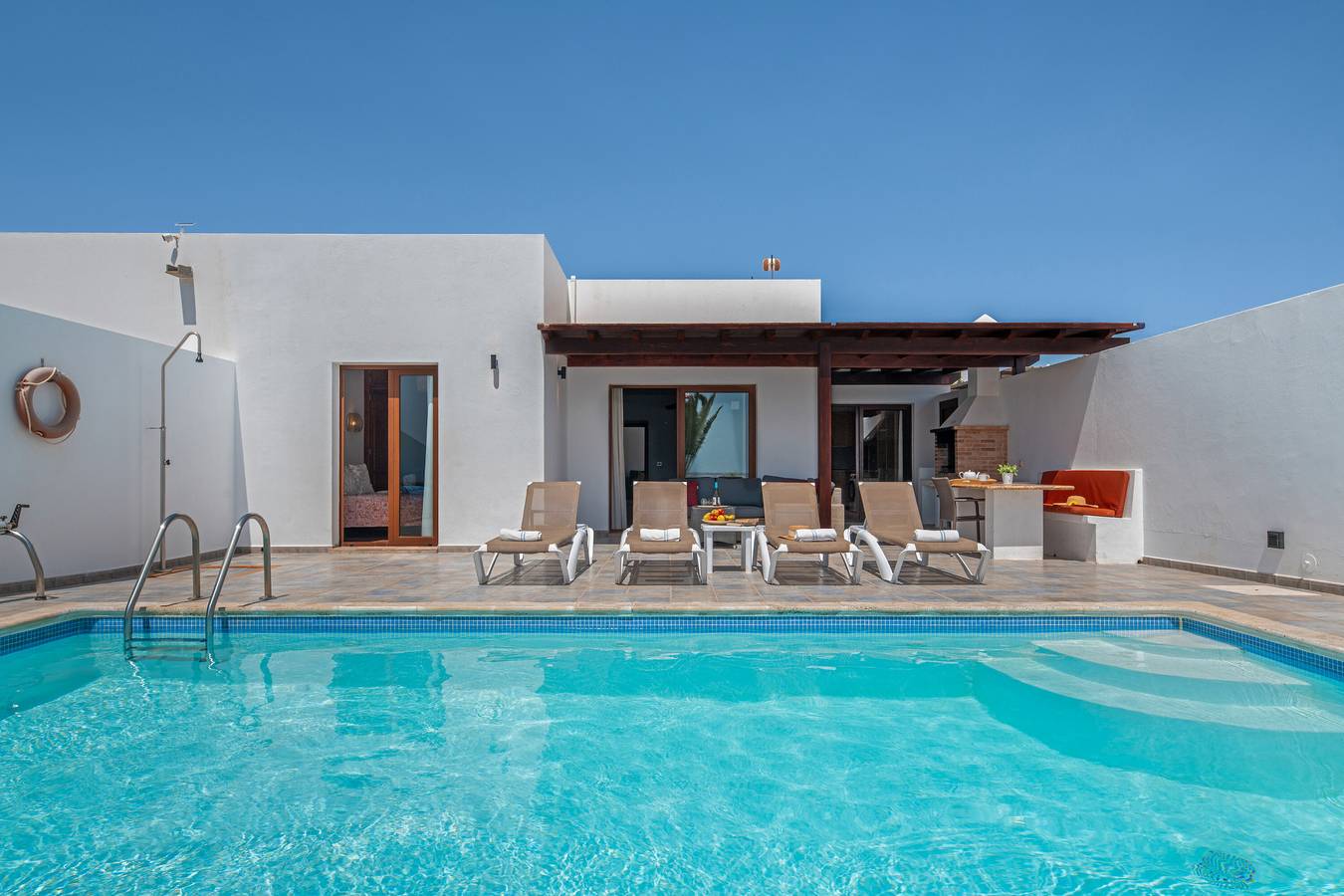 Casa vacanze 'Bay View Villa' con piscina privata, terrazza privata e Wi-Fi in Playa Blanca, Yaiza