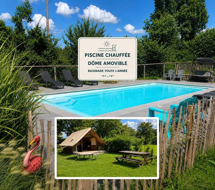 Gîte pour 4 personnes, avec piscine ainsi que jardin et vue à Arc-et-Senans