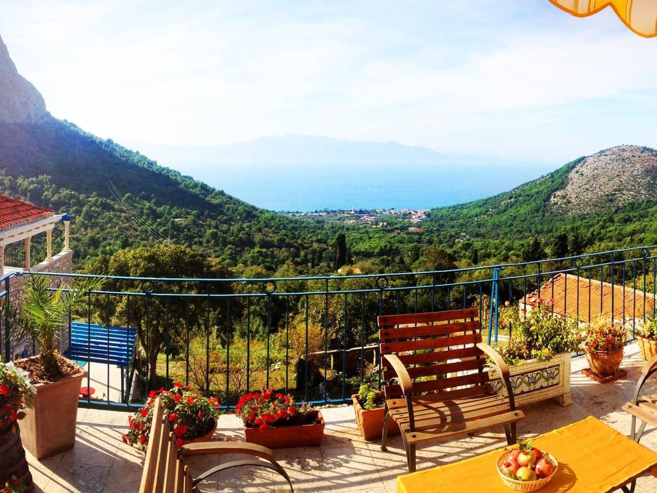 Villa Kapetan in Srida Sela mit Panoramablick in Zaostrog, Riwiera Makarska