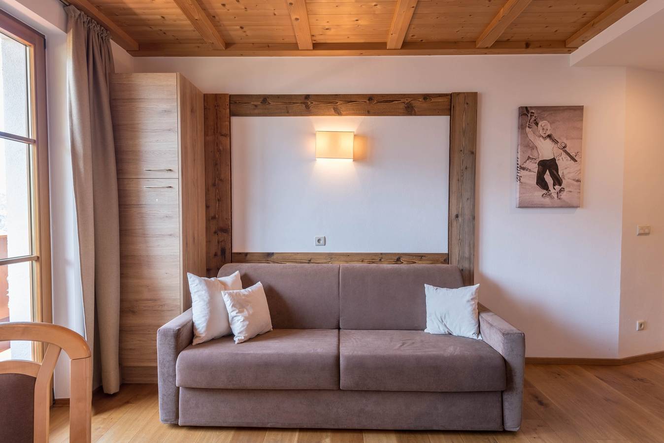 Geheel appartement, Modern "Appartement Sella" met Uitzicht op de Bergen, Wifi, Balkon, Tuin & Terras in Lajen, Dolomiti Superski