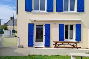 Gîte pour 6 personnes, avec jardin et terrasse dans Plage Kerminihy
