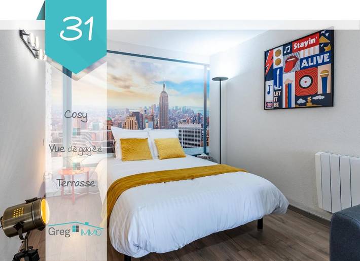 Apartamento de vacaciones para 2 personas, con terraza y vistas - 1