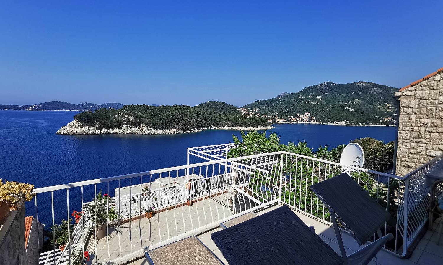 Ganze Wohnung, Ferienwohnung für 4 Personen mit Meerblick in Zaton, Grad Dubrovnik