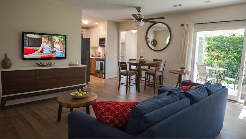 Apartahotel para 6 personas, con jardín y piscina, Se admiten mascotas en California