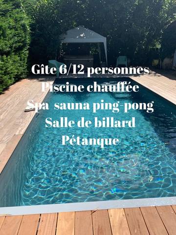 Cottage pour 12 personnes, animaux acceptés à Cérons