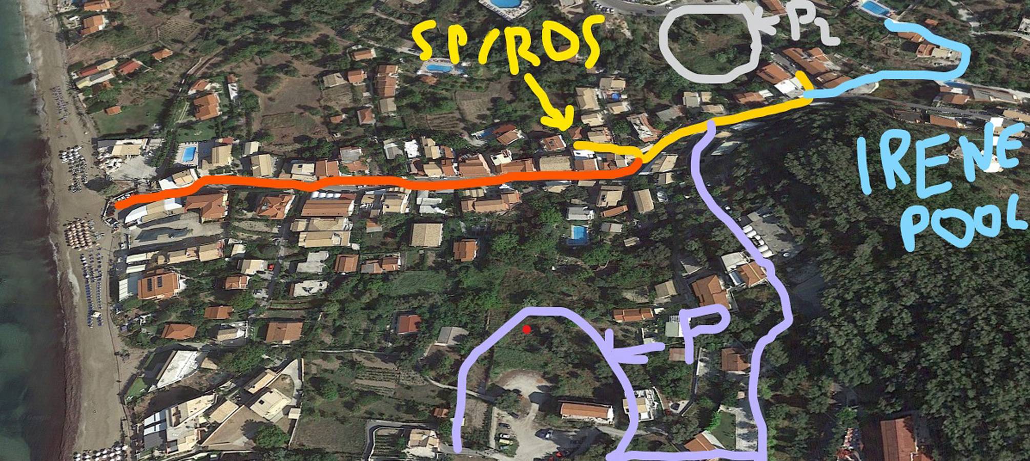 Ganze Wohnung, Spiros Apartments am Strand von Agios Gordios, Korfu, Griechenland in Agios Gordios, Korfu