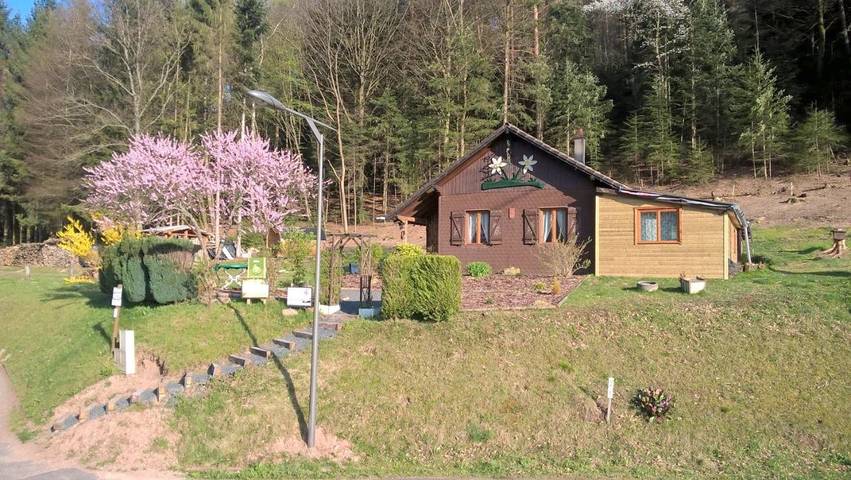 Chalet pour 4 personnes, avec Terrasse et Jardin ainsi que Sauna et Vue sur le lac en Moselle