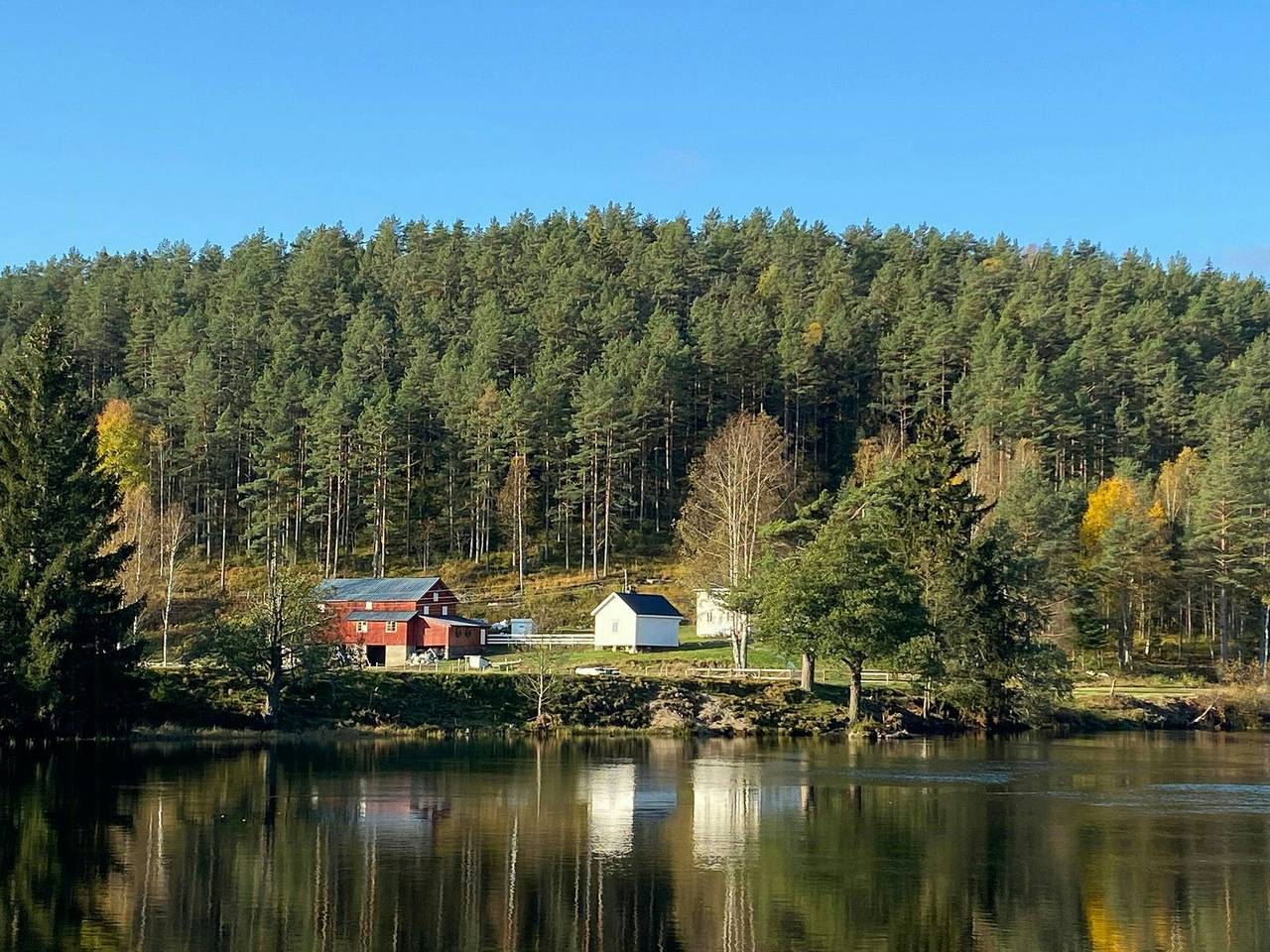 Kleiner Bauernhof am Nidelva mit Sauna und Badestam in Åmli