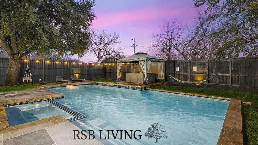 Chalet para 12 personas, con piscina y jardín, Se admiten mascotas en Texas