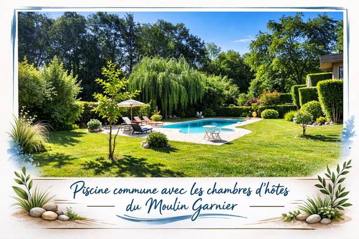 Location de vacances pour 6 personnes, avec bassin pour enfant ainsi que piscine et jardin à Vernou-sur-Brenne - 2