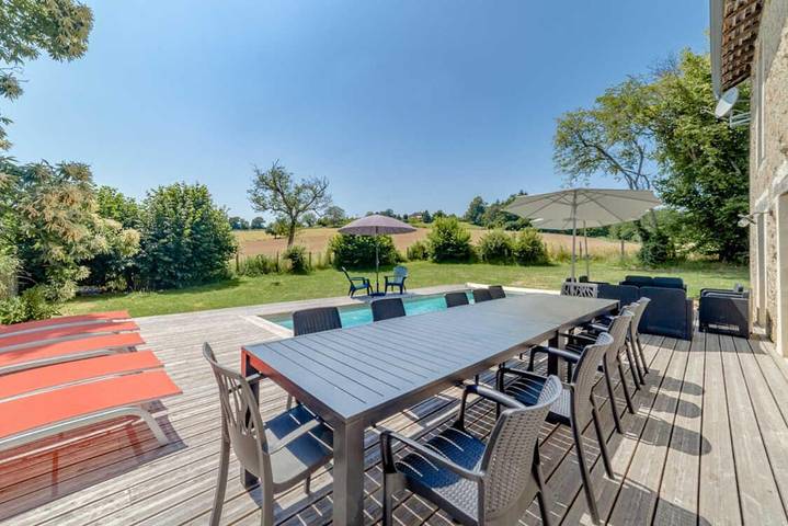 Location de vacances pour 12 personnes, avec jardin ainsi que terrasse et piscine, animaux acceptés dans Saint-Denis-des-Murs - 3