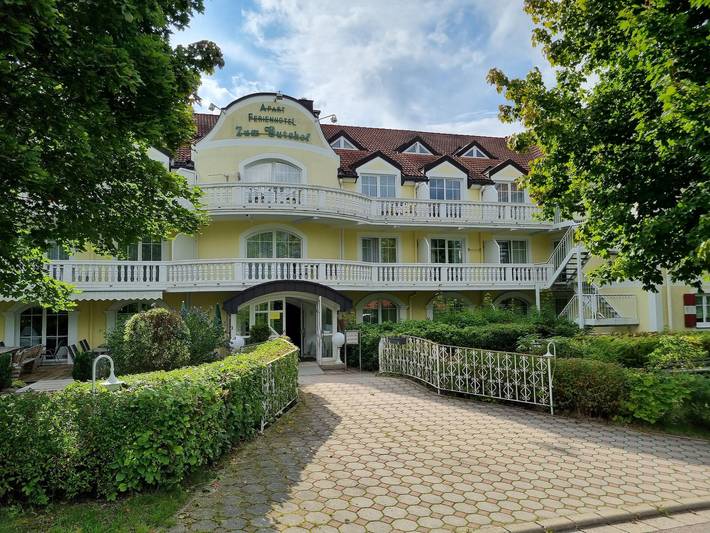 Ferienwohnung für 4 Personen, mit Balkon/Terrasse und Balkon sowie Garten und Sauna