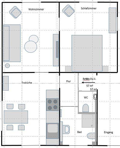 Ferienwohnung für 4 Personen, mit Garten und Seeblick sowie Ausblick in Elster & Umgebung - 4