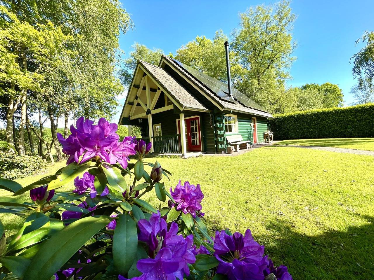 Schönes 6-Personen-Amerikanisches Blockhaus in Drenthe. in Drenthe