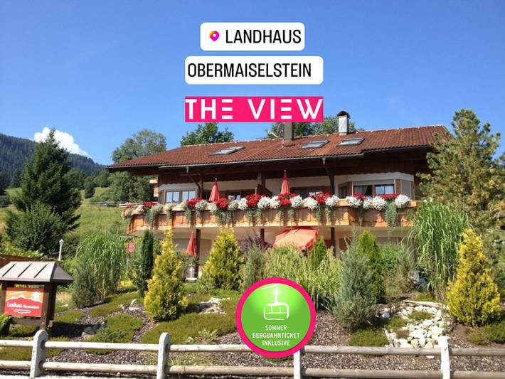 Ferienwohnung für 2 Personen, mit Balkon und Terrasse sowie Garten und Sauna in Obermaiselstein