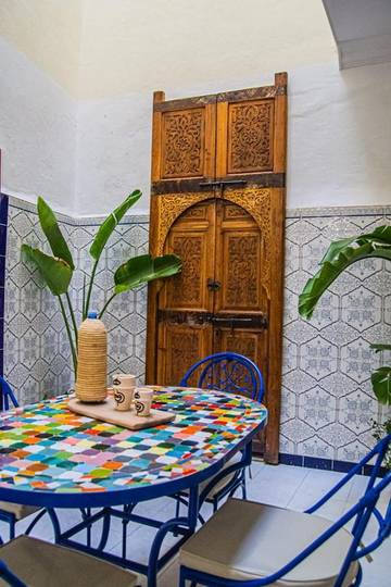 Chambre d’hôte pour 4 personnes, avec jardin et vue dans Jemaa el-Fnaa