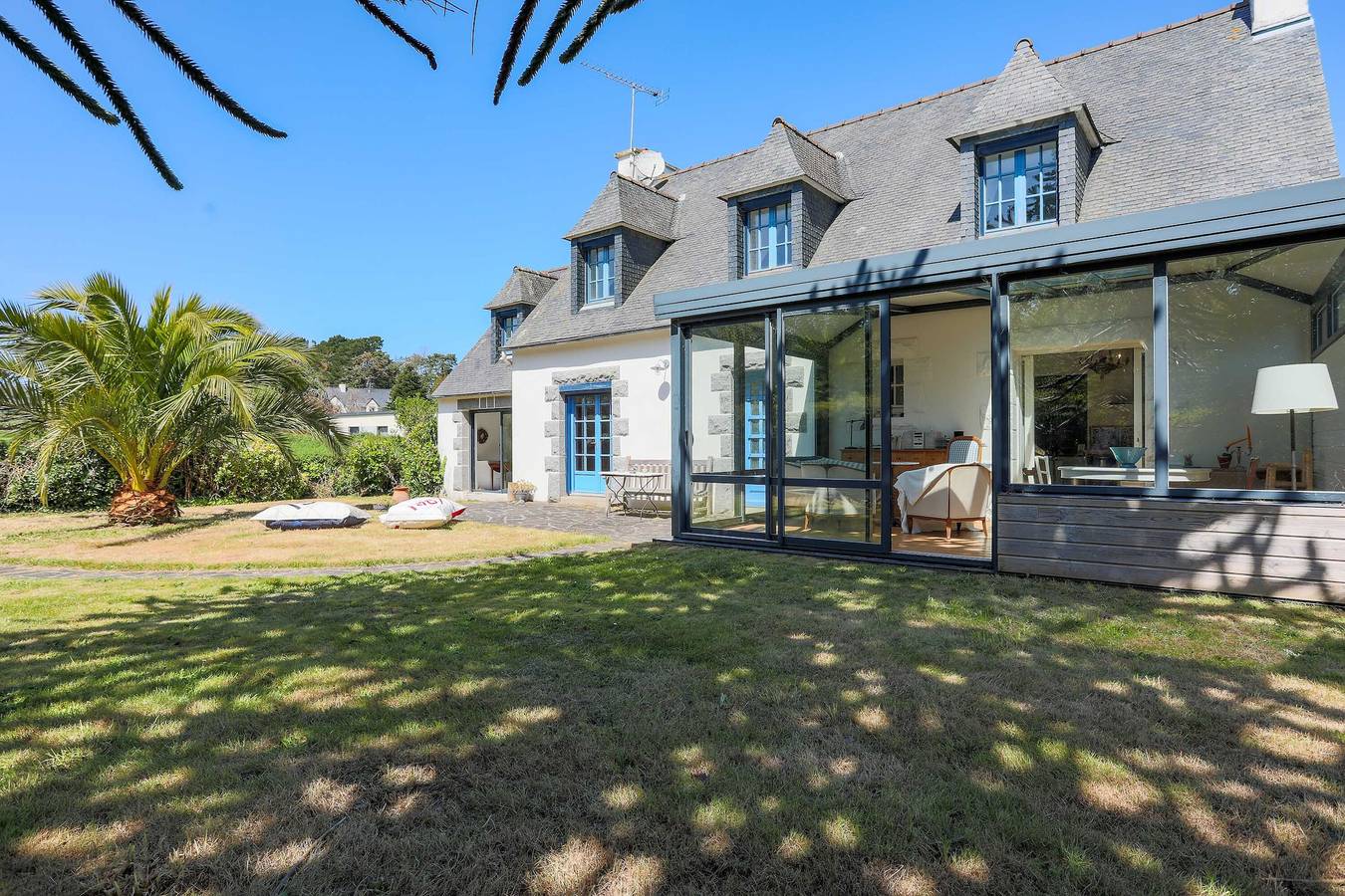 Maison de vacances 'L'hermine - Villa De Charme' avec vue sur la mer, terrasse privée et Wi-Fi in Locquirec, Ceinture Dorée