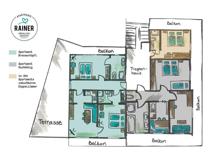 B&B für 5 Personen, mit Sauna und Garten, kinderfreundlich im Salzburger Land - 3