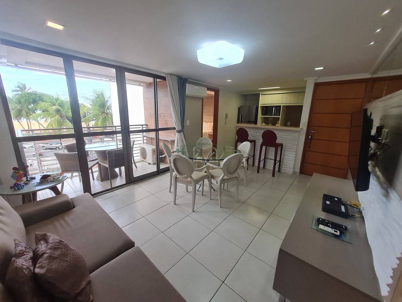 Geheel appartement, Vakantieappartement voor 6 personen met zwembad in Cabo Branco, João Pessoa (gemeente)
