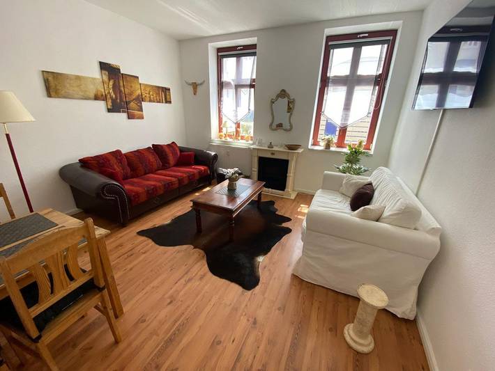 Ferienwohnung für 5 Personen, mit Balkon und Garten in Rostock
