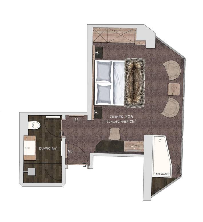 Hotel für 2 Personen, mit Terrasse und Whirlpool sowie Sauna, mit Haustier in Ischgl - 4