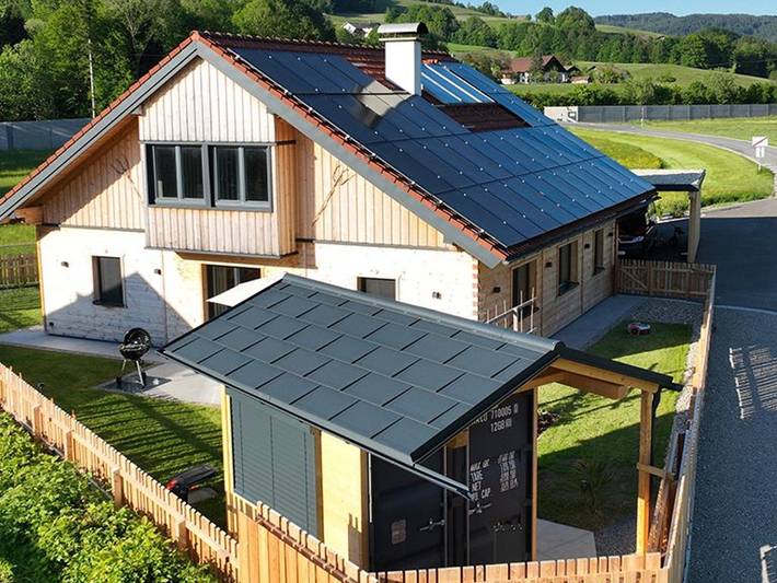 Ferienwohnung für 6 Personen, mit Terrasse und Garten sowie Sauna und Ausblick am Mondsee