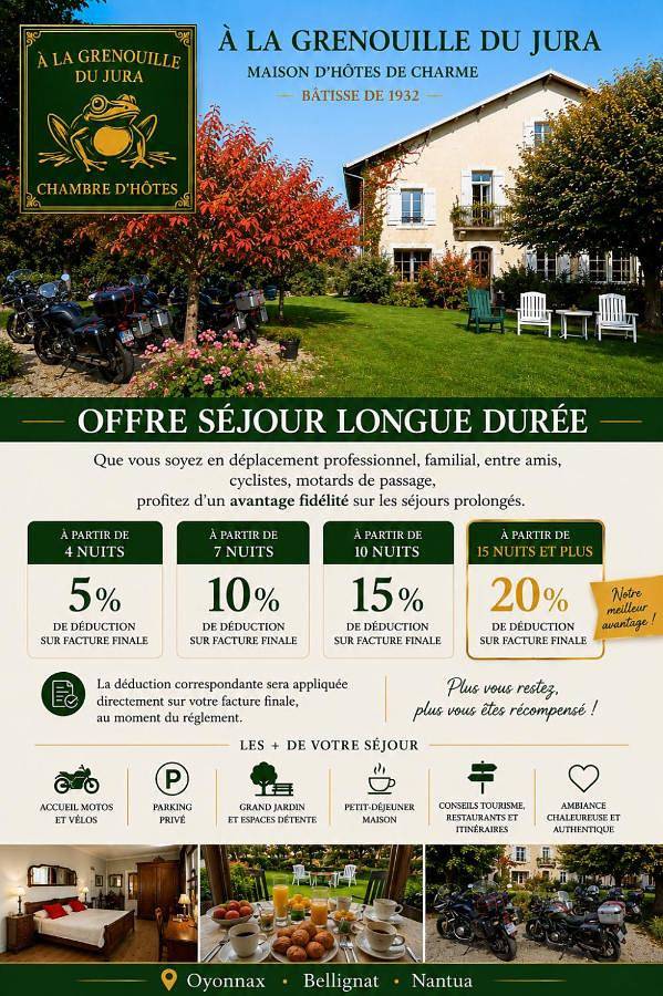 Chambre d’hôte pour 6 personnes, avec vue et jardin