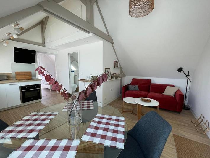 Gîte pour 2 personnes, avec terrasse et vue à Sainte-Geneviève-lès-Gasny