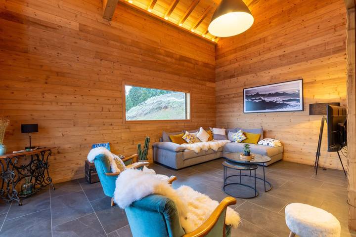 Gîte pour 15 personnes, avec Balcon ainsi que Terrasse et Jardin à Manigod - 4