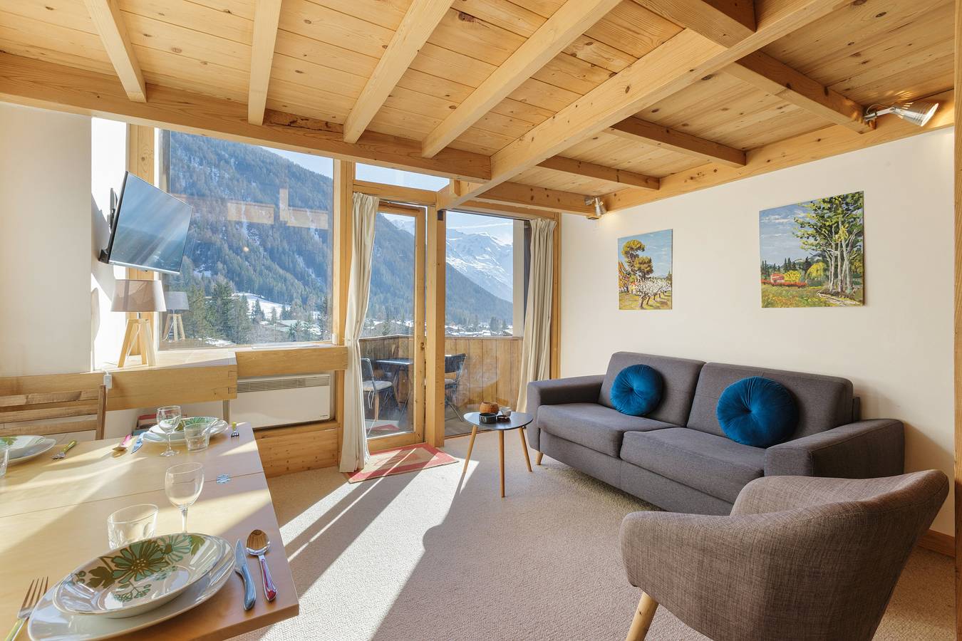 Ganze Wohnung, Résidence Grand Roc - Campanules 413 in Argentière, Chamonix