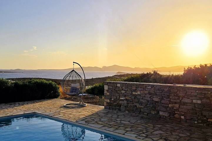 Villa für 5 Personen, mit Balkon und Garten in Aliki