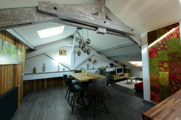 Gîte pour 4 personnes, avec terrasse et vue dans Lachambre Moselle