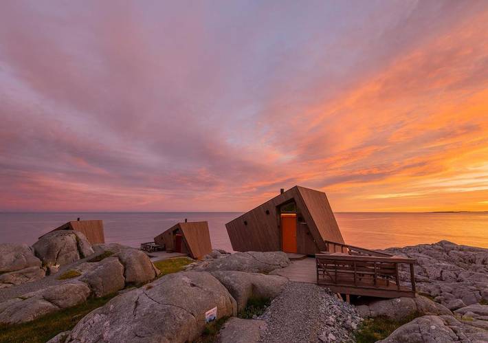 Camping voor 4 personen, met terras en uitzicht in Noorwegen