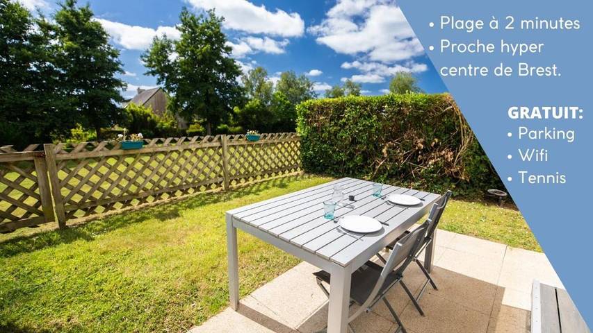 Gîte pour 4 personnes, avec vue et jardin, animaux acceptés à Le Relecq-Kerhuon - 3