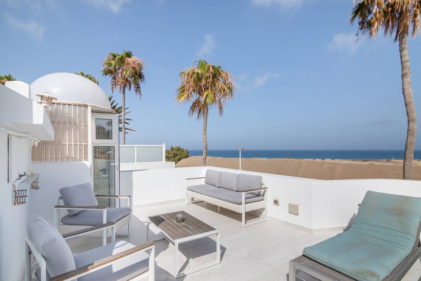 Dunas Privilege' avec vue sur la mer, Wi-Fi et climatisation in Maspalomas, San Bartolomé de Tirajana