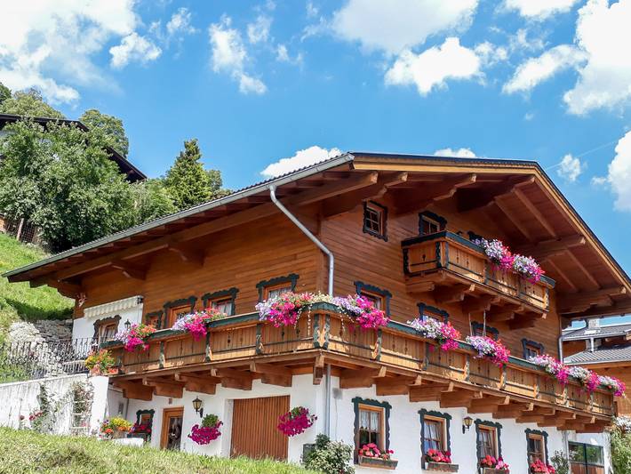 Ferielejlighed for 10 personer, med Balkon og Terrasse såvel som Have og Søudsigt i Zell am See