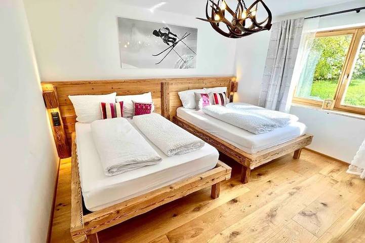 Ferienwohnung für 7 Personen, mit Terrasse und Garten in Halblech