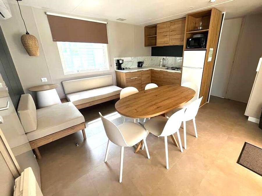 Camping Le Caussanel - Ciela Village - Mobilheim 6 personen - Ciela Privilège - 3 Schlafzimmer - Grill in Canet-de-Salars, Pareloup-See