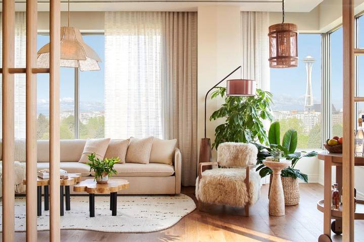 Hotel voor 3 personen, met uitzicht en terras in Seattle