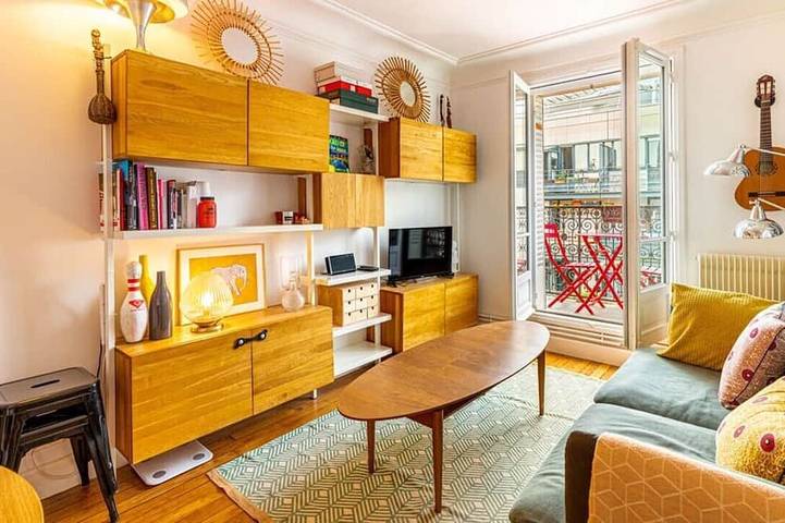 Gîte pour 4 personnes, animaux acceptés dans Paris Rue Sextius Michel