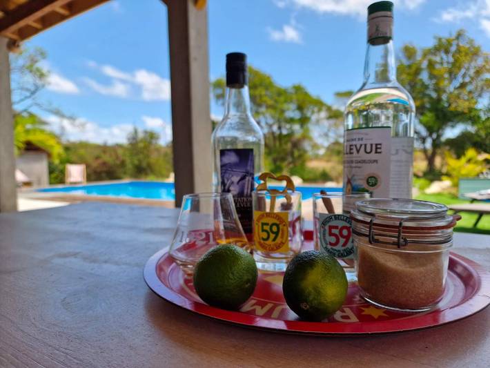 Location de vacances pour 7 personnes, avec terrasse ainsi que piscine et jardin, animaux acceptés dans Marie-Galante - 4