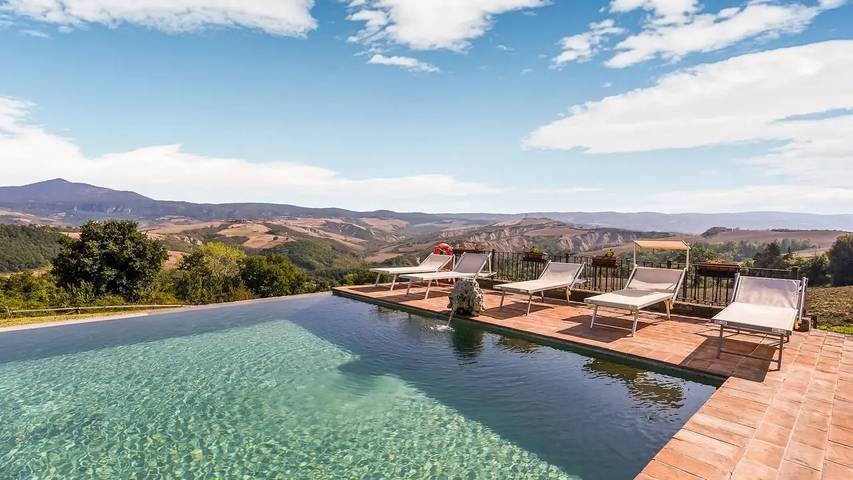 Casa vacanza per 3 persone, con giardino e piscina, con animali domestici a San Casciano dei Bagni