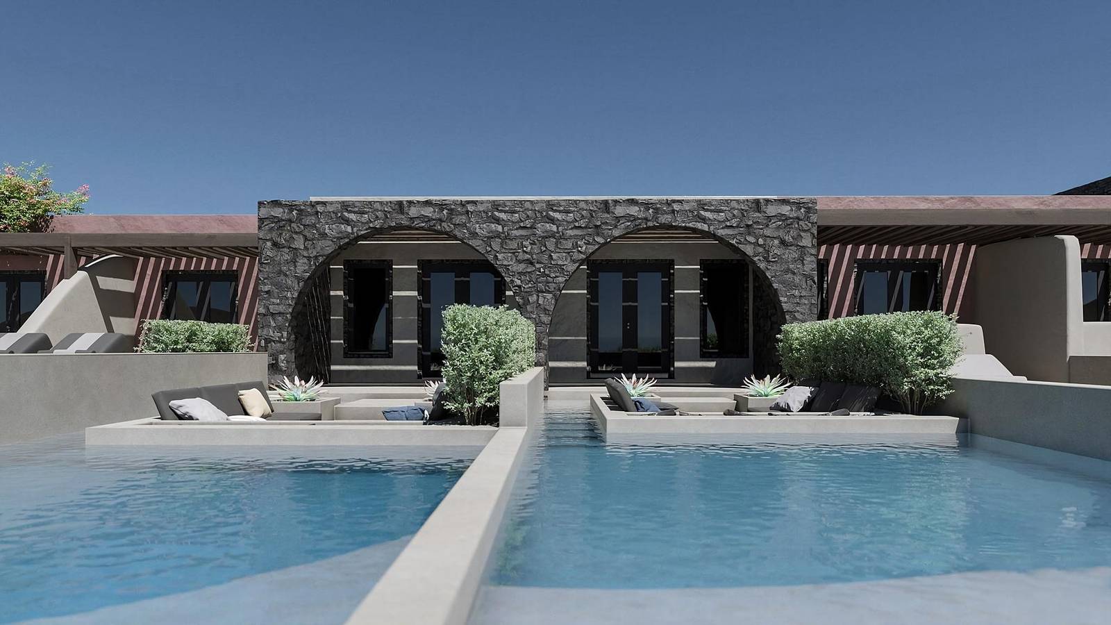 Villa für 2 Personen mit Meerblick in Santorin
