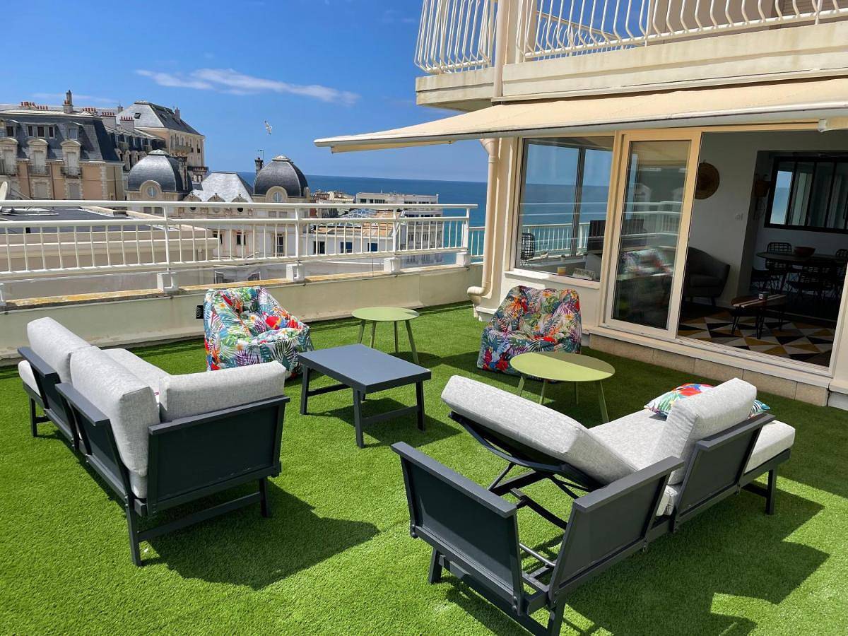 Appartement entier, Apartment with Sea View in Biarritz, Région de Bayonne