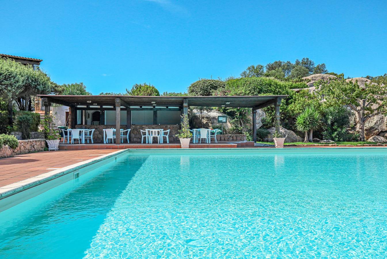 Casa de férias "Depandance con piscina" com Piscina Partilhada & Wi-Fi in Punta Molara, San Teodoro